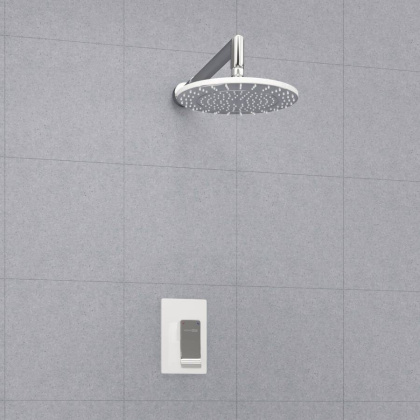 A12667WHITE Встраиваемый комплект для душа с верхней душевой насадкой Wasserkraft A12667WHITE Встраиваемый комплект для душа с верхней душевой насадкой Wasserkraft