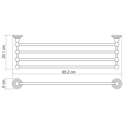 Ammer K-7011 Полка для полотенец Ammer K-7011 Полка для полотенец