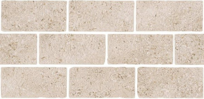 Бордюр Роверелла бежевый мозаичный 34,5x14,7x0,9