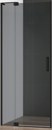 SLIDER-80/90-GL-FIX/DOR-GRIGIO Дверное полотно с фиксированной панелью