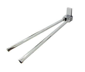 Держатель полотенец Lopau двойной, 43,6х8,2х4,8 см, хром, K-6031