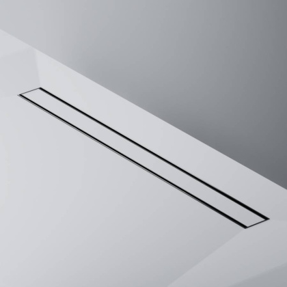 W02SC-U11-090-04BM PrimeFlow Трап для душа линейный универс затвор Tile 90см цвет черн мат