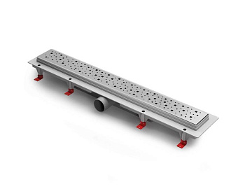 Душевой лоток 85 см Creto Quadro CRE-850 QH с решеткой, хром