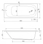 Акриловая ванна CEZARES ECO-180-80-41-W37