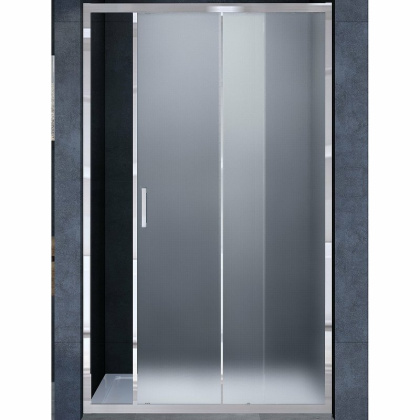 Душевая дверь Alpha VDS-3AL130CL, 1300, хром, стекло прозрачное