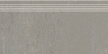 Ступень Гварди серый светлый матовый обрезной 30x60x0,9