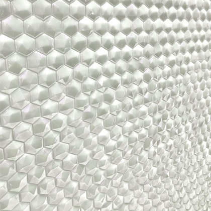 Стеклянная мозаика, DIAMOND 350D WHITE, Hexagon