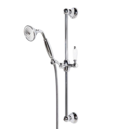 CZR-SD-03/24-Bi Душевой гарнитур классика, золото, ручка белая