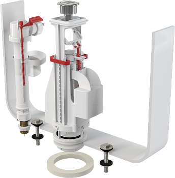 Выпускной комплект с двойной кнопкой, впускной механизм 