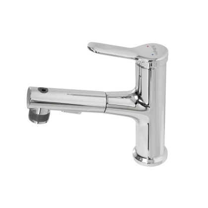 BB-LVMD-CRM-W0 Смеситель для раковины без донного клапана с выдвижным изливом Исполнение: Хром 