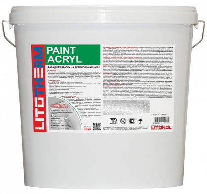 Клеевая смесь для фасадного утеплителя LITOTHERM PAINT ACRYL  База А (белый) Клеевая смесь для фасадного утеплителя LITOTHERM PAINT ACRYL  База А (белый)
