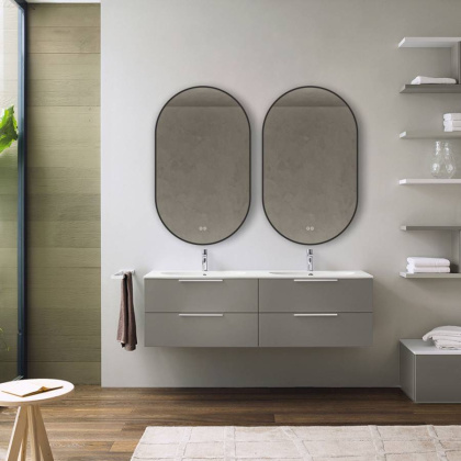 Зеркало LED VLM-3AU900B-2 500x900 c сенсорным выключателем и диммером, антизапотевание Зеркало LED VLM-3AU900B-2 500x900 c сенсорным выключателем и диммером, антизапотевание