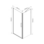 Душевой уголок Orta VSR-1O8080CL, 800*800, хром, стекло прозрачное Душевой уголок Orta VSR-1O8080CL, 800*800, хром, стекло прозрачное