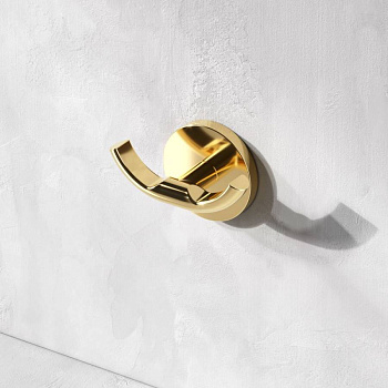 Двойной крючок для полотенец, золото A85A35699