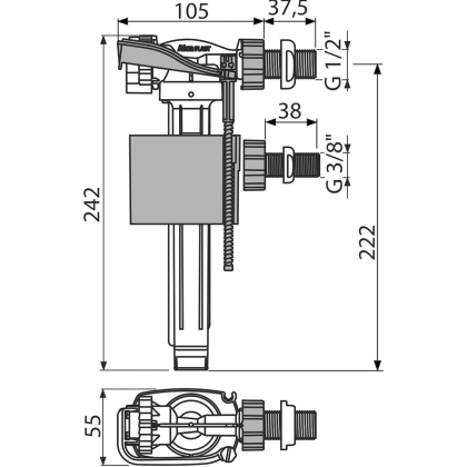 Впускной механизм с боковой подводкой, универсальный
