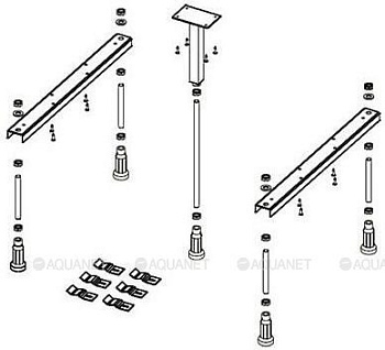 Ножки для душевого поддона Riho Basel 404, 414, 430 - 8 опор POOTSET63 Ножки для душевого поддона Riho Basel 404, 414, 430 - 8 опор POOTSET63