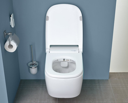 Унитаз подвесной VitrA V-Care 5674B003-6194 со встроенным феном и системой удаления запахов Унитаз подвесной VitrA V-Care 5674B003-6194 со встроенным феном и системой удаления запахов