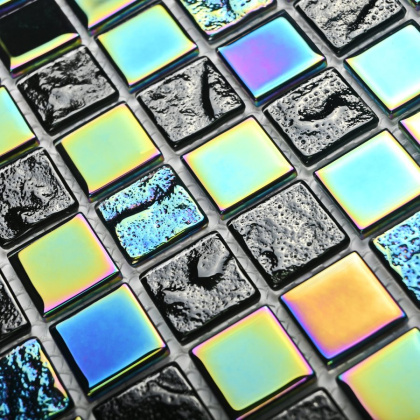 Мозаика Bonaparte Стеклянная Bondi black-25 30х30 см