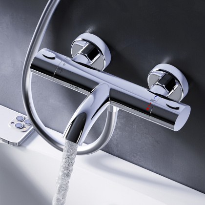 Смеситель Для ванны и душа с термостатом F7550064 Sense