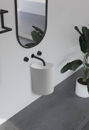 Раковина подвесная ABBER Stein AS2624 белая матовая Раковина подвесная ABBER Stein AS2624 белая матовая