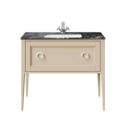 Тумба PLAZA Classic Neo напольная с ящиком 100, капучино матовая PL.CN.100.1\CAP.M