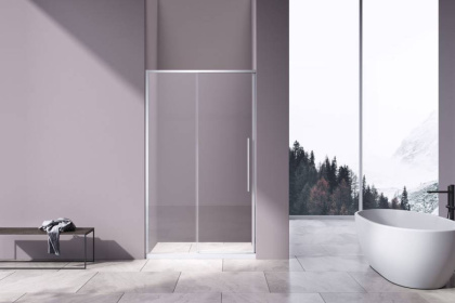 Душевая дверь Slim-N VDS-4SN110CL, 1100, хром, стекло прозрачное