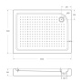 Акриловый поддон BelBagno TRAY-BB-AH-100/80-15-W-L