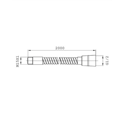 Шланг для кухни и ванны OMNIRES 200 см 062XLCR (хром) Шланг для кухни и ванны OMNIRES 200 см 062XLCR (хром)