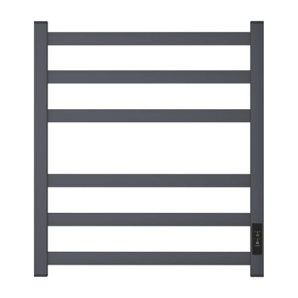 Полотенцесушитель электрический Point Меркурий PN83856GR П6 500x600, диммер справа, графит премиум