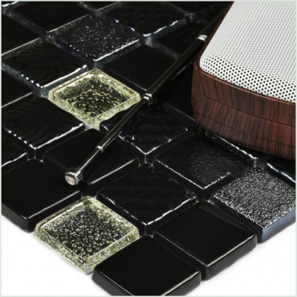 Мозаика Domino Domino Графитовый 30см*30см*6мм (1уп/11шт/), м2 Мозаика Domino Domino Графитовый 30см*30см*6мм (1уп/11шт/), м2