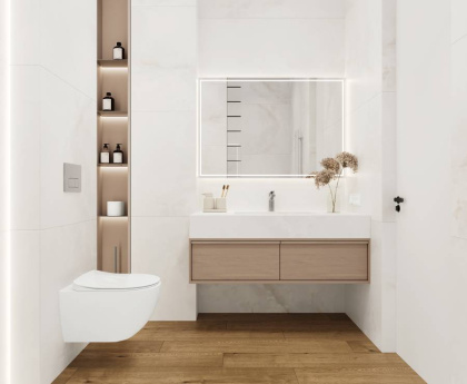 Advance White Керамогранит белый 80х160 сатинированный