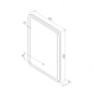 Зеркало Glamour LED 600х800 (Kare Luxe 600х700) Зеркало Glamour LED 600х800 (Kare Luxe 600х700)