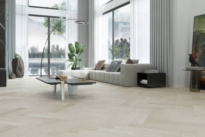 Кварцевый паркет Quartz Parquet Английская Ёлка Дуб Песочный, 33-408, 5/0,6 мм