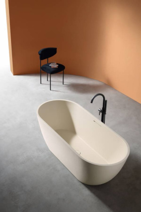 Ванна из литьевого мрамора Abber Frankfurt 170х75 AM9941MBE