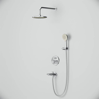 FP85A10020 X-Joy TouchReel, набор: Нажимной Смеситель д/в/душа, верхний душ 220 мм, держатель д/верхн.ду FP85A10020 X-Joy TouchReel, набор: Нажимной Смеситель д/в/душа, верхний душ 220 мм, держатель д/верхн.ду