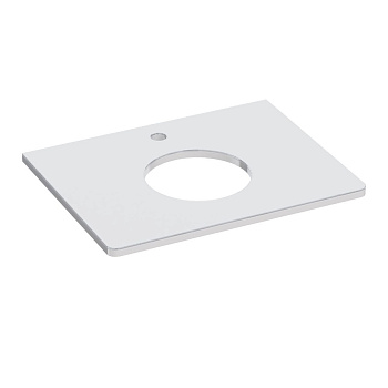 Столешница Lemark MIANO 60 см из стекла, цвет: Белый Столешница Lemark MIANO 60 см из стекла, цвет: Белый