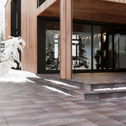 Ступень угловая CARTABON STONE FLAME 33х33х4, Stone Ступень угловая CARTABON STONE FLAME 33х33х4, Stone