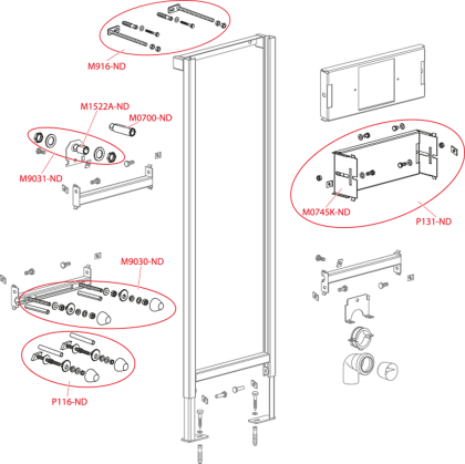 Монтажная рама для писсуара Монтажная рама для писсуара