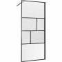 Душевая перегородка Walk-In VSW-1HC900CFB, 900*2000, черный, стекло прозрачное/рифленое
