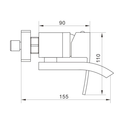Смеситель для ванны, латунь R1552F