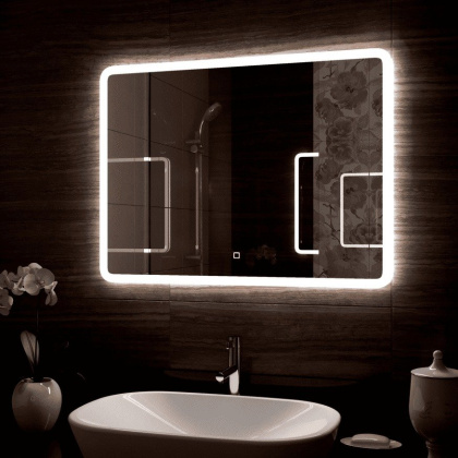 Зеркало Demure LED 800х700  (Kare Luxe 800х700) Зеркало Demure LED 800х700  (Kare Luxe 800х700)