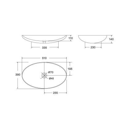 Умывальник Point Артемида 51 PN43151WB овальный, белый Умывальник Point Артемида 51 PN43151WB овальный, белый
