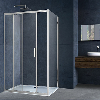 Душевой уголок Alpha VSR-3AL8013CL, 1300*800, хром, стекло прозрачное Душевой уголок Alpha VSR-3AL8013CL, 1300*800, хром, стекло прозрачное