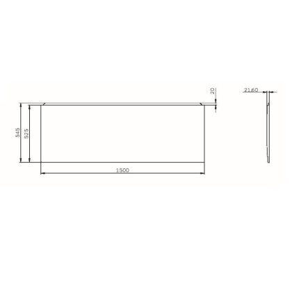 W94A-150-070W-P X-Joy панель фронтальная для ванны 150х70 W94A-150-070W-P X-Joy панель фронтальная для ванны 150х70