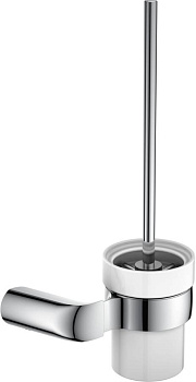 Ерш для туалета RUSH Flores, 39х18х13 см, хром, FL08710