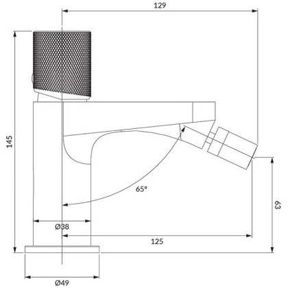 Смеситель для биде OMNIRES CONTOUR CT8020CR (хром)