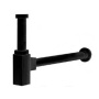 CZR-B-SMQ-NOP Сифон под раковину квадратный, исполнение черный матовый