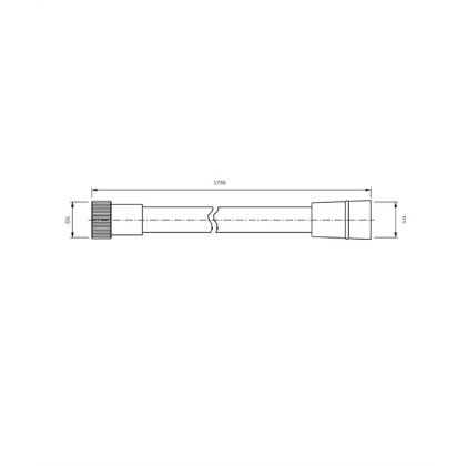 Душевой шланг OMNIRES 175 см 024-XCR (хром) Душевой шланг OMNIRES 175 см 024-XCR (хром)