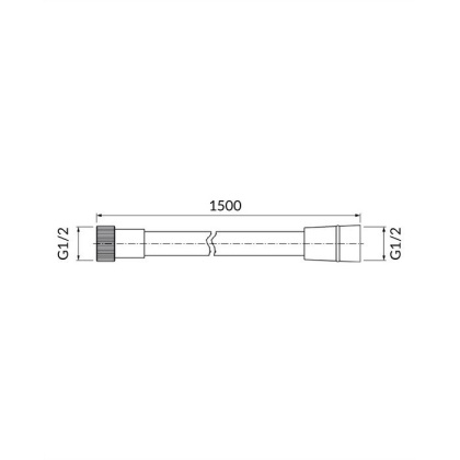 Душевой шланг OMNIRES 150 см 029NI (никель) Душевой шланг OMNIRES 150 см 029NI (никель)