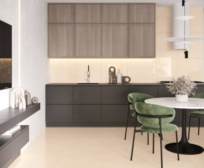 Mramor Fancy Cream Керамогранит бежевый 60х60 Полированный